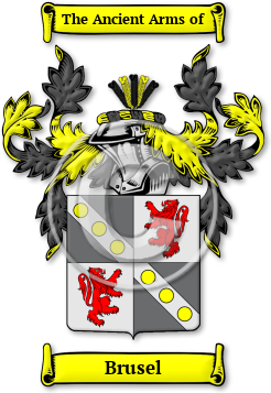 Brusel Family Crest Download (JPG) Legacy Series - 600 DPI