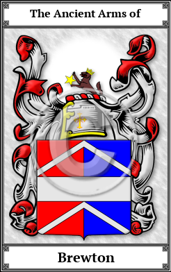 Brewton Family Crest Download (JPG)  Book Plated - 150 DPI