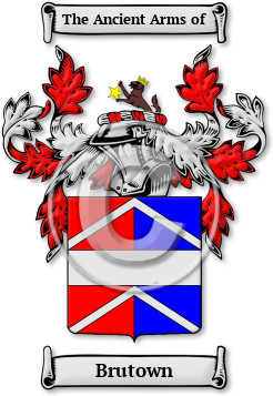 Brutown Family Crest Download (jpg) Legacy Series - 150 DPI