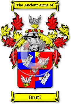 Bruti Family Crest Download (JPG) Legacy Series - 600 DPI