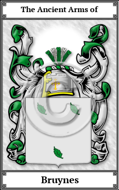 Bruynes Family Crest Download (JPG)  Book Plated - 150 DPI