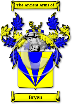 Bryen Family Crest Download (jpg) Legacy Series - 150 DPI