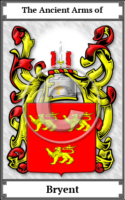 Bryent Family Crest Download (JPG)  Book Plated - 150 DPI