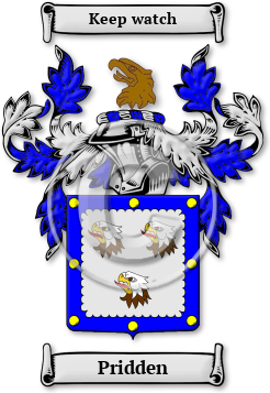 Pridden Family Crest Download (jpg) Legacy Series - 150 DPI