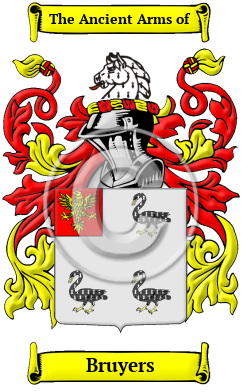 Bruyers Family Crest Download (JPG) Heritage Series - 600 DPI