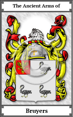 Bruyers Family Crest Download (JPG)  Book Plated - 150 DPI
