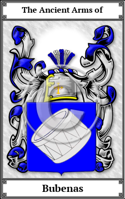 Bubenas Family Crest Download (JPG) Book Plated - 600 DPI