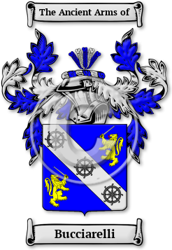 Bucciarelli Family Crest Download (jpg) Legacy Series - 150 DPI