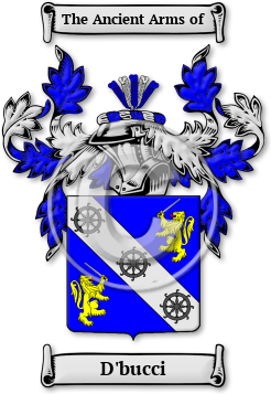 D'bucci Family Crest Download (jpg) Legacy Series - 150 DPI