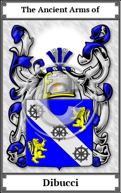 Dibucci Family Crest Download (JPG) Book Plated - 600 DPI