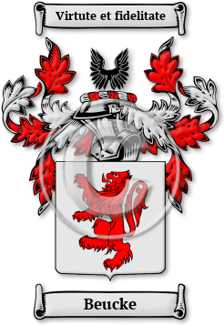 Beucke Family Crest Download (jpg) Legacy Series - 150 DPI