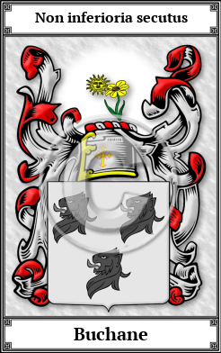Buchane Family Crest Download (JPG)  Book Plated - 150 DPI