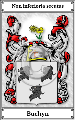 Buchyn Family Crest Download (JPG)  Book Plated - 150 DPI