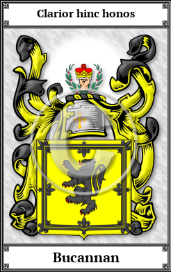 Bucannan Family Crest Download (JPG)  Book Plated - 150 DPI