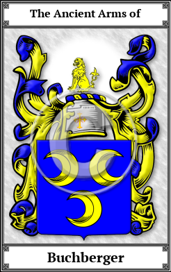 Buchberger Family Crest Download (JPG) Book Plated - 600 DPI