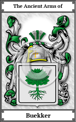 Buekker Family Crest Download (JPG)  Book Plated - 150 DPI