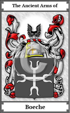 Boeche Family Crest Download (JPG)  Book Plated - 150 DPI