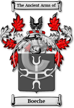 Boeche Family Crest Download (jpg) Legacy Series - 150 DPI