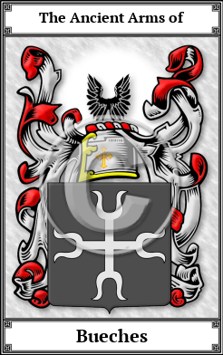 Bueches Family Crest Download (JPG) Book Plated - 600 DPI