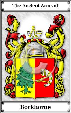 Bockhorne Family Crest Download (JPG) Book Plated - 600 DPI