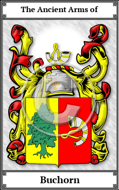 Buchorn Family Crest Download (JPG) Book Plated - 600 DPI