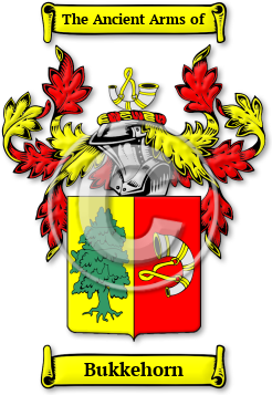 Bukkehorn Family Crest Download (jpg) Legacy Series - 150 DPI