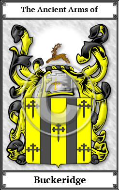 Buckeridge Family Crest Download (JPG)  Book Plated - 150 DPI