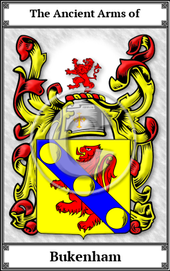 Bukenham Family Crest Download (JPG) Book Plated - 600 DPI