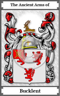 Bucklent Family Crest Download (JPG)  Book Plated - 150 DPI