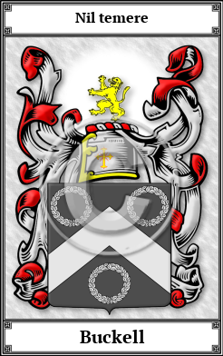 Buckell Family Crest Download (JPG) Book Plated - 600 DPI