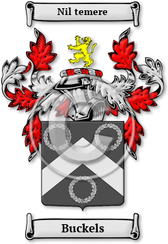 Buckels Family Crest Download (jpg) Legacy Series - 150 DPI