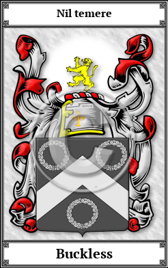 Buckless Family Crest Download (JPG)  Book Plated - 150 DPI