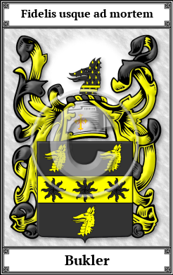 Bukler Family Crest Download (JPG)  Book Plated - 150 DPI