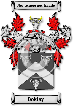 Boklay Family Crest Download (jpg) Legacy Series - 150 DPI