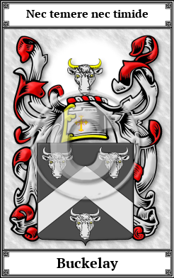Buckelay Family Crest Download (JPG)  Book Plated - 150 DPI