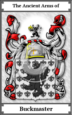 Buckmaster Family Crest Download (JPG)  Book Plated - 150 DPI