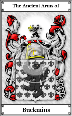 Buckmins Family Crest Download (JPG) Book Plated - 600 DPI