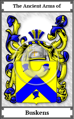 Buskens Family Crest Download (JPG)  Book Plated - 150 DPI