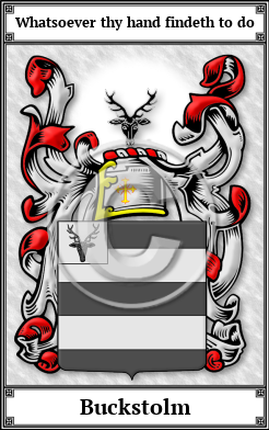 Buckstolm Family Crest Download (JPG)  Book Plated - 150 DPI