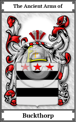 Buckthorp Family Crest Download (JPG)  Book Plated - 150 DPI