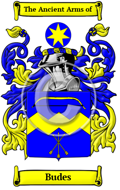 Budes Family Crest Download (JPG) Heritage Series - 600 DPI