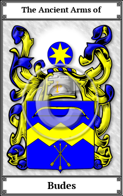 Budes Family Crest Download (JPG)  Book Plated - 150 DPI