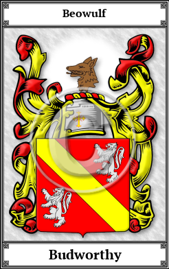 Budworthy Family Crest Download (JPG)  Book Plated - 150 DPI