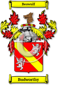 Budworthy Family Crest Download (jpg) Legacy Series - 150 DPI