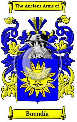 Buendía Family Crest Download (JPG) Heritage Series - 300 DPI
