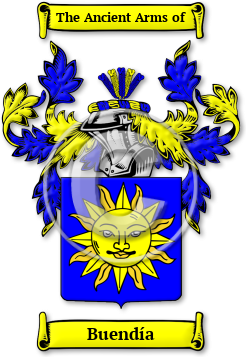 Buendía Family Crest Download (jpg) Legacy Series - 150 DPI
