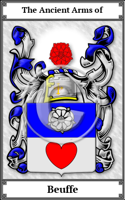 Beuffe Family Crest Download (JPG)  Book Plated - 150 DPI