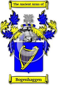 Bogenhaggen Family Crest Download (jpg) Legacy Series - 150 DPI