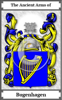 Bugenhagen Family Crest Download (JPG)  Book Plated - 150 DPI