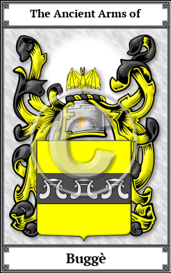 Buggè Family Crest Download (JPG)  Book Plated - 150 DPI
